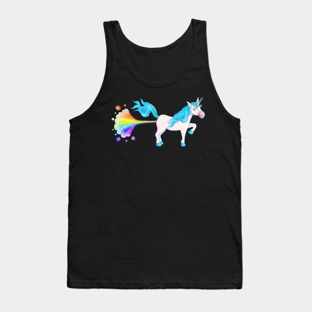 Unicorn Farts Tank Top by DANPUBLIC